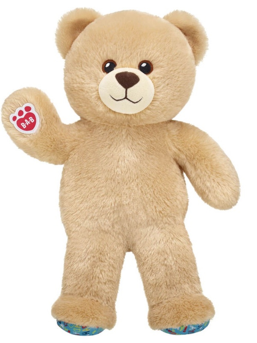 Build a Bear Plush Toy Beige Soft Cuddle Buddy BAB happy birthday